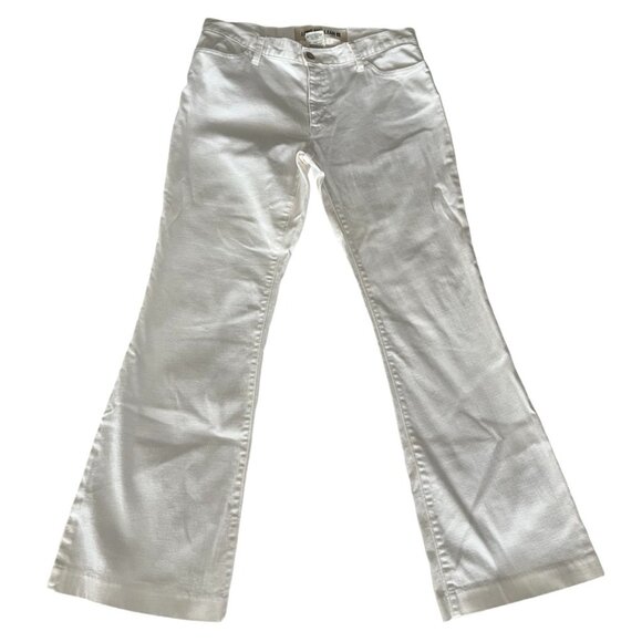 🌸4/$50🌸 Y2K Vintage Gap Long and Lean Flare White Jeans - Picture 1 of 12